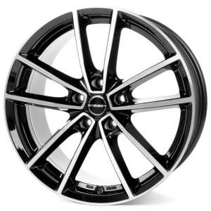W BLACK POLISHED GLOSSY 18x8-5/112
