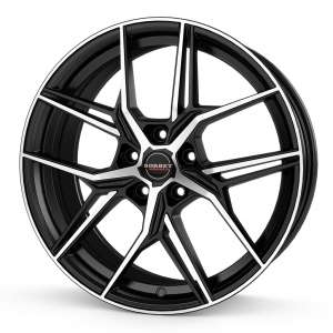 QX BLACK POLISHED MATT 20x8.5-5/112