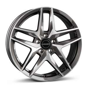 Z MISTRAL ANTHRACITE GLOSSY POLISHED 19x8-5/112
