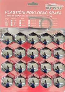 PLASTIČNI POKLOPAC ŠRAFA 19mm crni