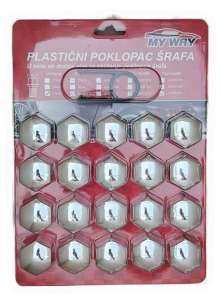 PLASTIČNI POKLOPAC ŠRAFA 21mm hrom