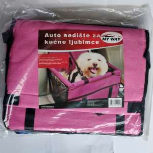AUTO SEDIŠTE ZA KUĆNE LJUBIMCE-roze