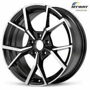 BLOSSY BLACK POLISHED 17x7.5-5/112