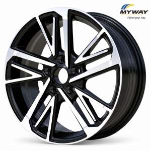 GLOSSY BLACK POLISHED 15x6.5-4/100