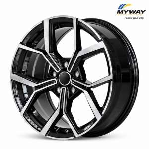 GLOSSY BLACK POLISHED 16x6.5-5/112