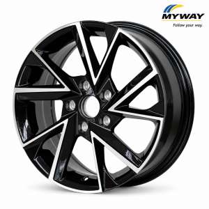 GLOSSY BLACK POLISHED 16x6.5-5/112