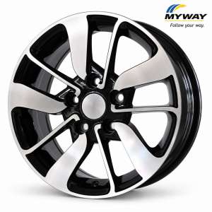 GLOSSY BLACK POLISHED 15x6.5-4/100
