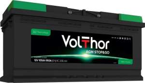 12V 105AH D+ 950A VOLTHOR AGM STOP&GO - 394x175x190