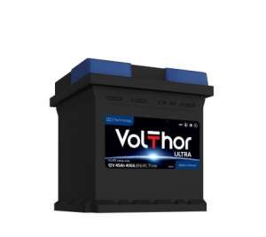 12V 45AH D+ 400A VOLTHOR ULTRA - 175x175x190 fiat